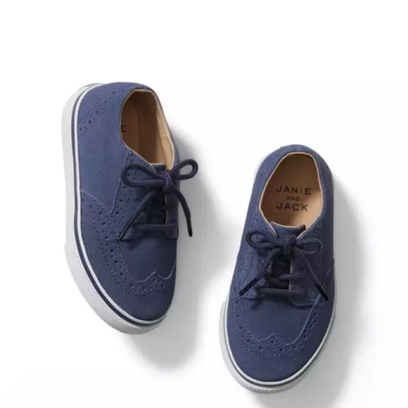 Janie and Jack suede wingtip shoes, boys, size 10, good condition - Picture 1 of 3